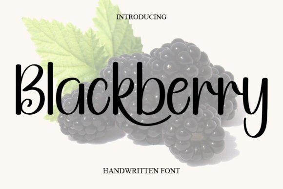 Blackberry: The Timeless Handwritten Font for Modern Design