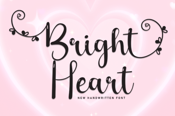 Bright Heart: A Handwritten Font for Whimsical Design