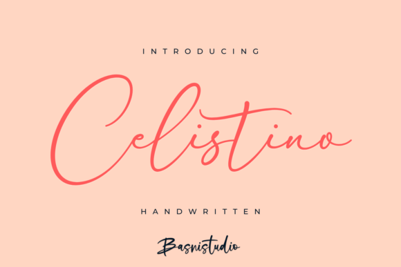 Celistino: The Handwritten Font with Natural Elegance