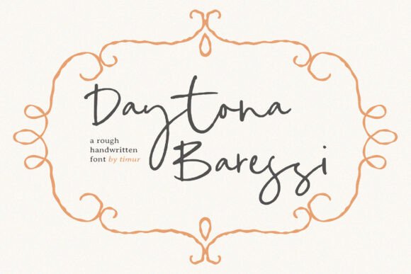 Daytona Baressi: The Handwritten Font for Authentic Branding