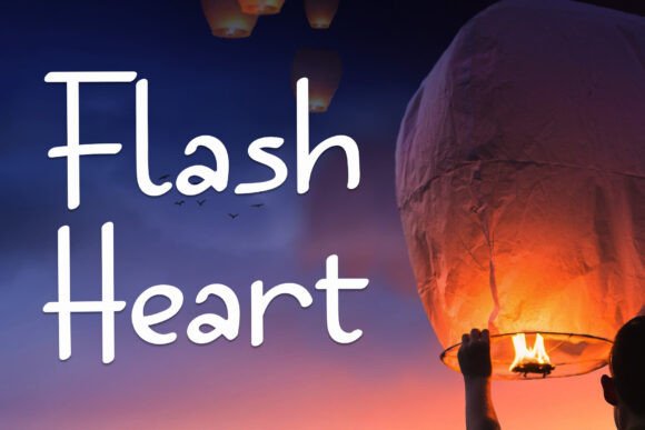 Flash Heart: The Elegant Handwritten Font for Authentic Design