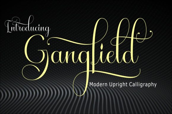 Gangfield: A Handwritten Font for Luxury Branding