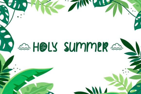 Holy Summer: A Fresh Handwritten Font for Vibrant Design