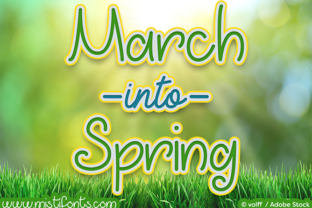 March into Spring: A Font for Fresh Designs