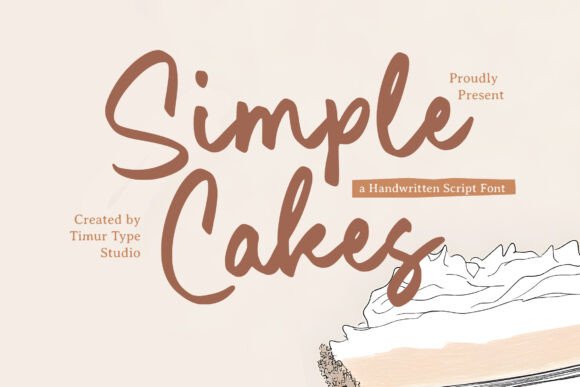 Simple Cakes: A Whimsical Font for Authentic Design