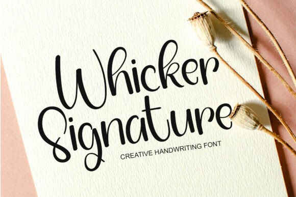 Whicker Signature: A Modern Handwritten Font for Authentic Design
